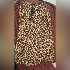 Leopard Print Maxi Skirt